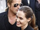 Brad Pitt a Angelina Jolie v Paíi (3. ervna 2013)