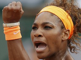 JÁ! Serena Williamsová ve finále Roland Garros.