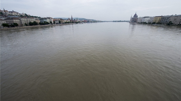 Rozvodnn Dunaj v Budapeti (7. ervna 2013)