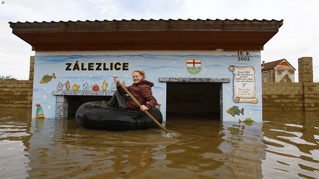 Zatopen Zlezlice na Mlnicku.