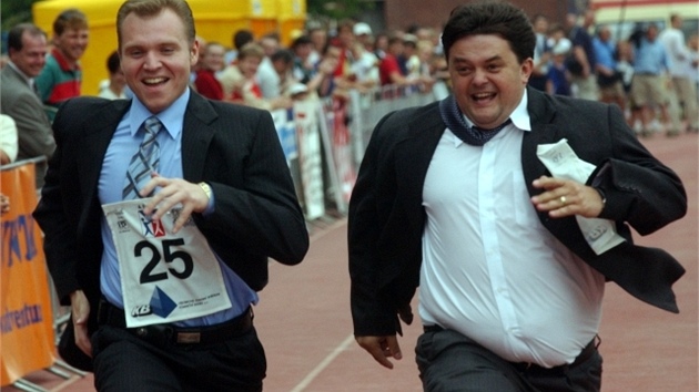 Milan Richter a Bohumil Zoufalík se p�ed lety utkali v b�hu na charitativní