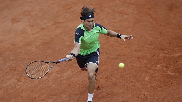 panlsk tenista David Ferrer vl ve finle Roland Garros proti Rafaelu Nadalovi. 