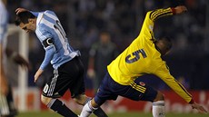 Kolumbijskou obranu nedokázal pekonat ani Lionel Messi. Na snímku hvzdného