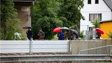 Protipovod�ová st�na byla v K�e�icích dokon�ená p�ed dv�ma lety. Na leto�ní