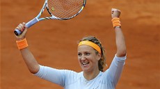 MÁM TO! Viktoria Azarenková slaví postup do tvrtfinále Roland Garros po výhe