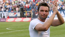 DĚKOVAČKA. Marek Jankulovski se loučí s fanoušky na Bazalech. (8. června 2013)