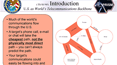 Vtina svtové komunikace na síti proudí pes USA. "Komunikace toho, koho