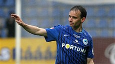 LOU�ENÍ. Tomá� Jan� odehrál za Liberec poslední zápas.