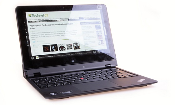 ThinkPad Helix v klasickém uspoádání