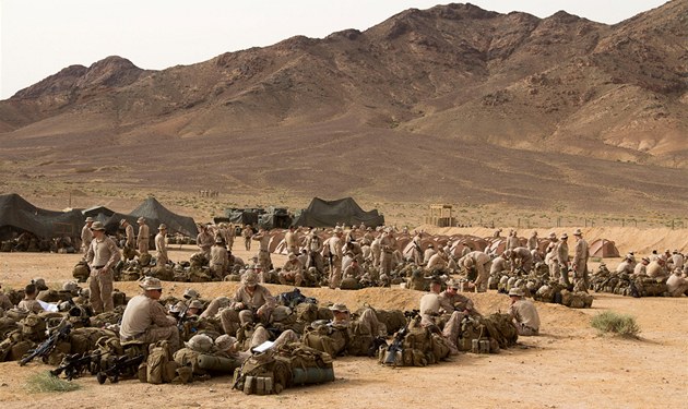 Americká námořní pěchota na vojenském cvičení Eager Lion v Jordánsku