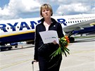 Ryanair v Brn odbavil miliontého zákazníka. Stala se jím Vra Ryánková, která