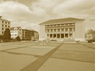 Projekt úpravy námstí Budovatel v Sokolov. Souasný stav, pohled íslo 4.