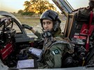 Ajía Farúková je jedinou enou v pákistánské armád, která se za kniplem...