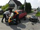Nehoda motorkáe ve Chvojenci