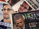 Fotografie Edwarda Snowdena se po víkendovém odhalení objevila na titulních