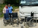 Zdravotní sestra Miroslava Vávrová z náchodské chirurgie pedává ti vozíky