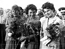Na snímku ze soukromého archivu (zprava) Trekovová, Solovjovová a