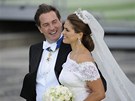 Banké Chris O'Neill si vzal védskou princeznu Madeleine. (8. ervna 2013)