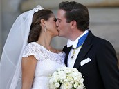 Švédská princezna Madeleine a Chris O'Neill (8. června 2013)