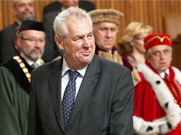 Prezident Miloš Zeman jmenoval v pražském Karolinu přes šedesát nových...
