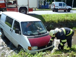 Nehoda dodvky v Kolinci.