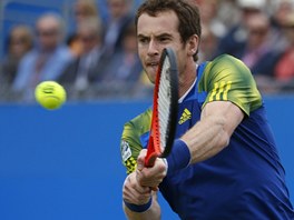 Britsk tenista Andy Murray ve finlovm souboji s Chorvatem Marinem iliem na