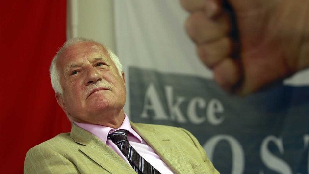 Vclav Klaus na diskusnm veeru pro akci D.O.S.T. v Praze (17.6.2013).