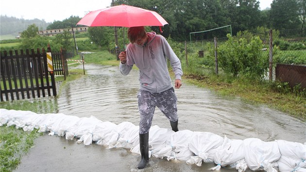 imrovice, mstn st Hradce nad Moravic na Opavsku, se potkala s velkou vodou. (11. ervna 2013)