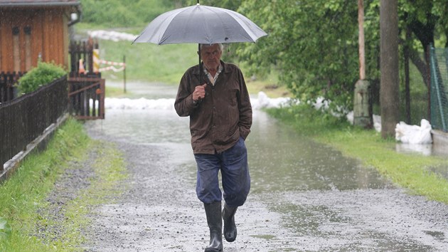 imrovice, mstn st Hradce nad Moravic na Opavsku, se potkala s velkou vodou. (11. ervna 2013)