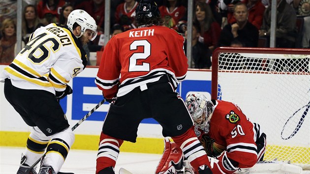 TAHOUN. David Krejí vedl ofenzivu Bostonu i ve finále Stanley Cupu.