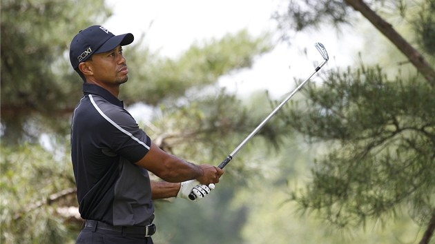 Tiger Woods pi trninku na US Open