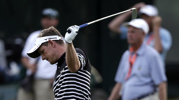 ROZLADN. Luke Donald na golfovm US Open. 