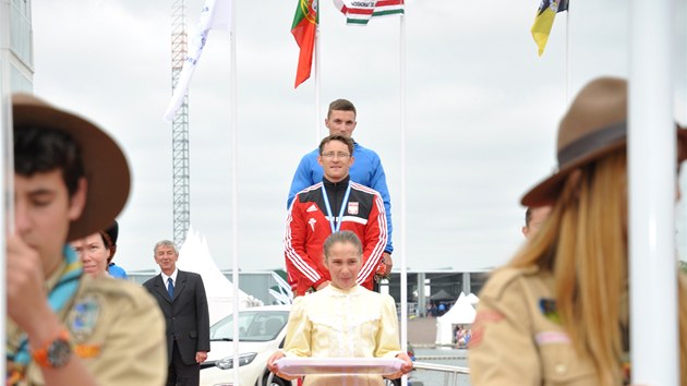 esk kanoista Martin Fuksa ne nejvym stupni vtz jako mistr Evropy pi slavnostnm ceremonilu v portugalskm Montemor-o-Velho.