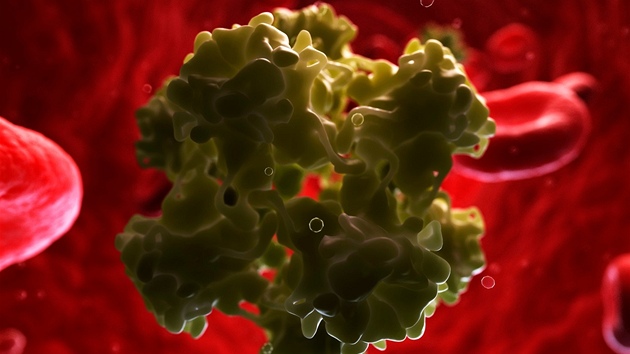 Počítačové kresby infekce virem HPV.