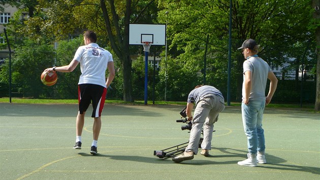 TAK TEDA SME, JO? Petr afark na velkovnch hitch nedaleko haly na Folimance.