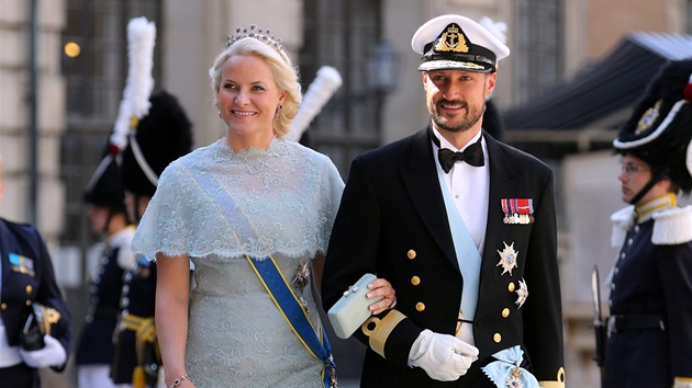 Norsk princ Haakon a jeho manelka Mette-Marit