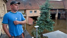 Martin Mikyna z eských Kopist ml pi povodni v dom metr vody.