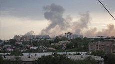 Oblaka koue za mstem apajevsk v Samarské oblasti (18. ervna 2013)