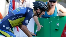 Roman Kreuziger v závrené asovce závodu Kolem výcarska 