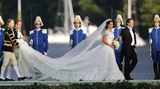 Švédská princezna Madeleine a Chris O'Neill se vzali. (8. června 2013)
