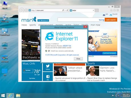 Explorer 11 byl uveden souasn s Windows 8.1.