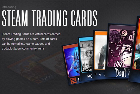 Do digitální distribuce Steam přibyla funkce Trading Cards.