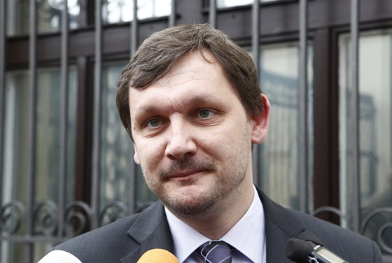 Místopedseda Strany práv oban Zemanovci Radek Augustin (26. ervna 2013)