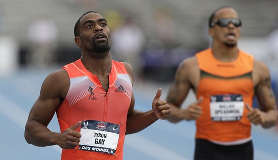 Sprinter Tyson Gay na americkém ampionátu