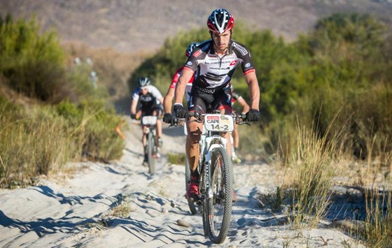 Ji�í Novák p�i závodu Cape Epic