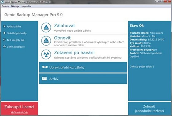 Genie Backup Manager Professional