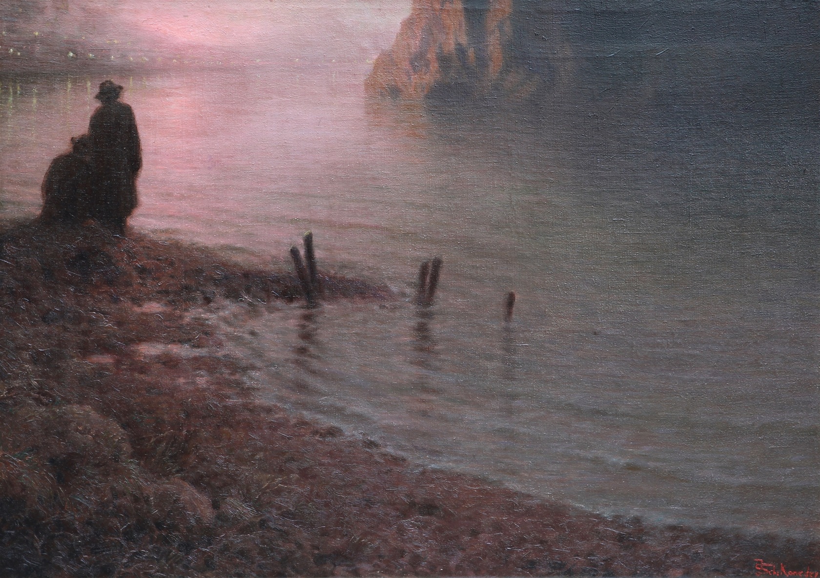 Jakub Schikaneder, Západ slunce na Vltav� (1910-15)