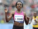 Etiopanka Tirunesh Dibabaová vítzí v bhu na 10 km.
