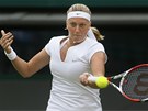 eská tenistka Petra Kvitová hraje 3. kolo Wimbledonu.