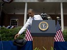 Barack Obama pi projevu na Georgetownské univerzit (25. ervna)